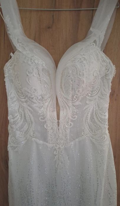Piękna suknia ślubna syrenka r 36