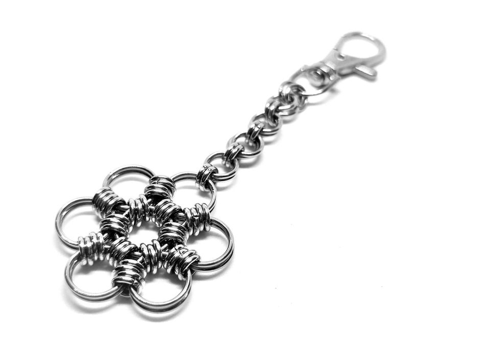 Breloczek Chainmaille - Ręcznie Robiony, Styl Gotycki/Dark Fairycore