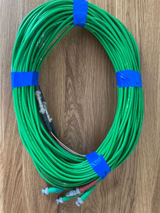 Kable wideo Draka BNC 75, komplet 6x10m, RGBHV/component