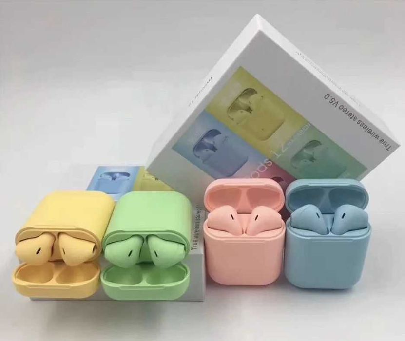 Беспроводные Наушники Apple AirPods i12 TWS - Сенсорные - работает 1