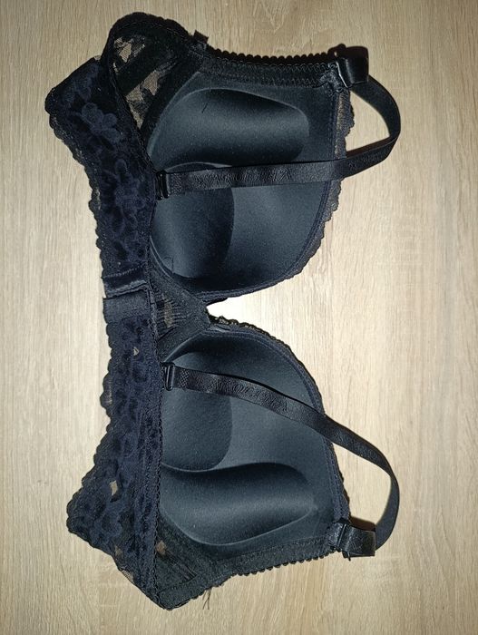 stanik 80 B czarny push up