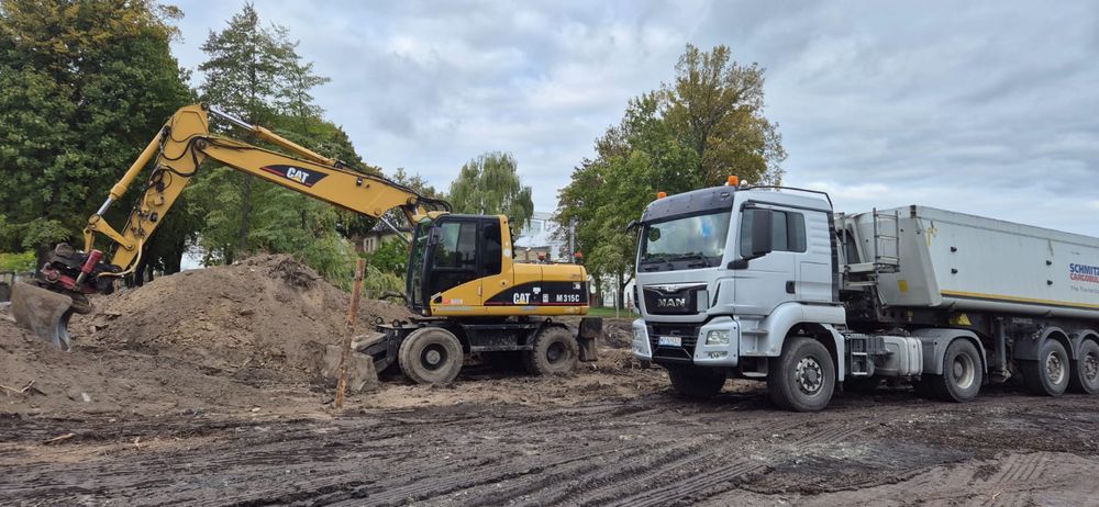 Prace ziemne, usługi koparką, kopanie stawów, rozbiórki, transport