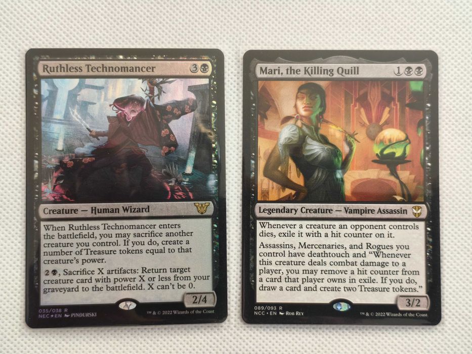MTG Ruthless Technomancer Foil + Mari, the Killing Quill ENG