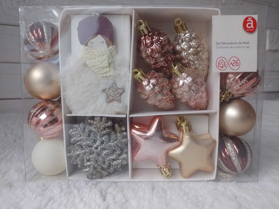 bombki, ozdoby świąteczne, 26 szt., nowe