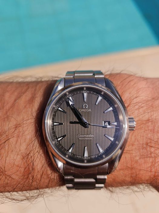 omega seamaster aqua terra 38,5 czarny quartz