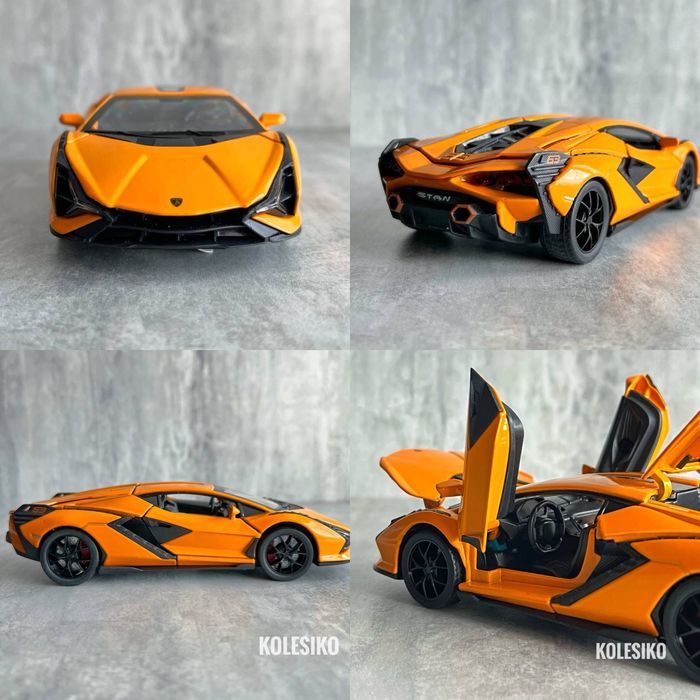 Машинка металева 1:32, інерція, світло, звук