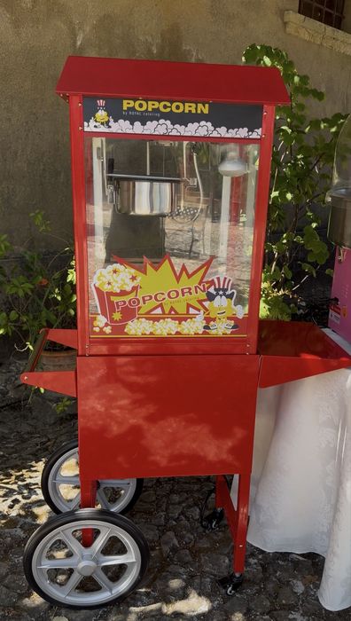 Aluguer de maquina de pipocas e/ou algodão doce