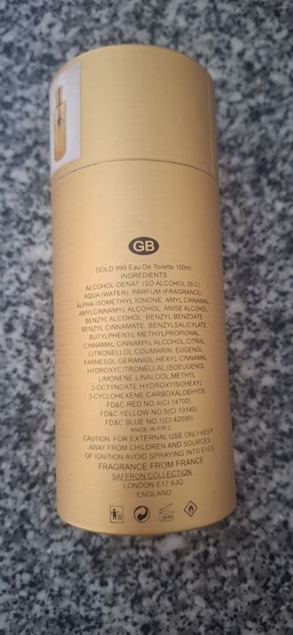 Perfume Gold 999 Unissexo