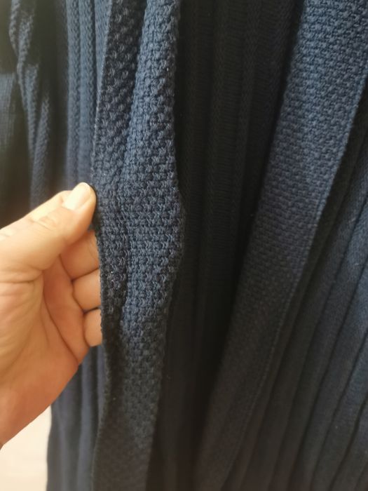 Kardigan długi sweter granatowy damski roz uniwersalny