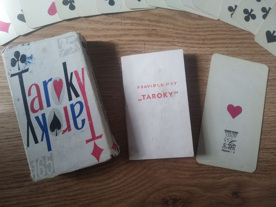 Wiekowe karty do gry/"TAROKY"/N.P. KOLIN/CZECHY/PRAGA
