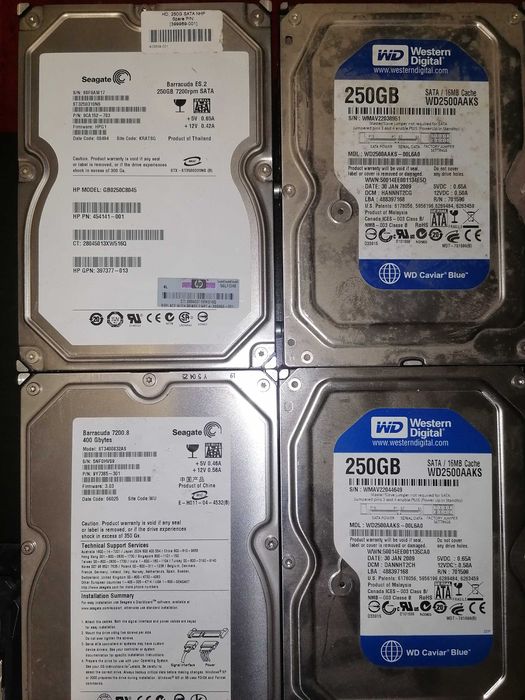 Lote HDD 7200RPM – 250GB a 1TB – Baratos / Desconto em Lote