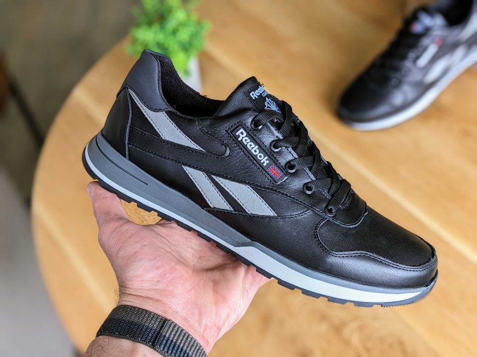 Чоловічі кросівки з натуральної шкіри Рибок REEBOK осінь весна, топ як