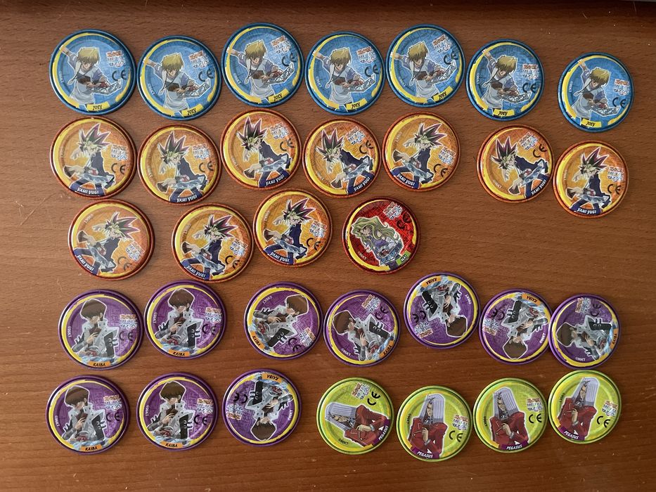 Venda tazos metalizados yu-gi-oh