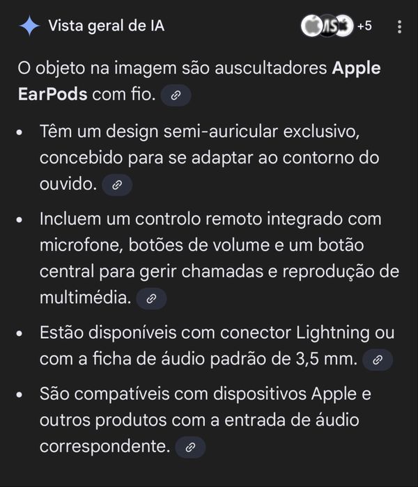 Vendo earpods com fio da Apple