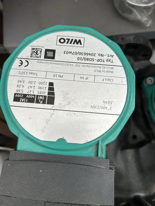 Bomba circuladora dupla Wilo TOP-SD 80/10 – Nova