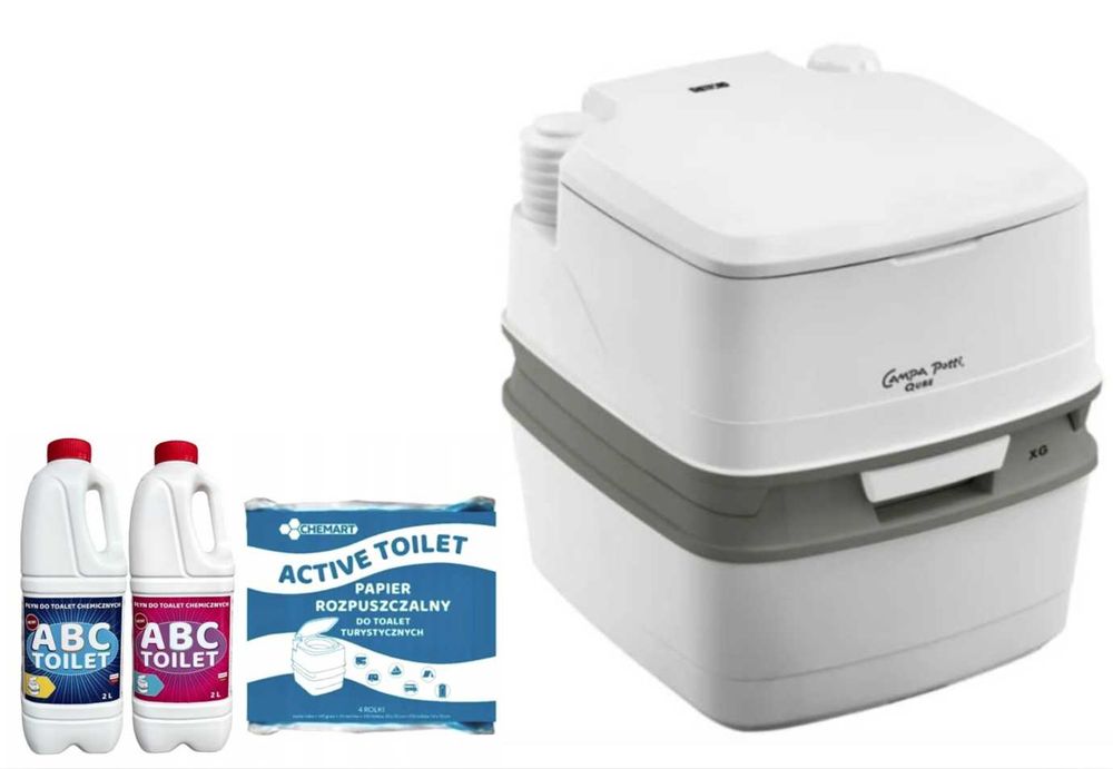 Nowa toaleta Turystyczna THETFORD QUBE XG 21L + płyny + papier