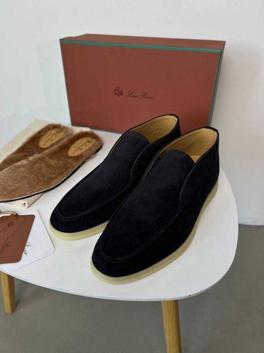 Мужские лоферы Loro Piana ботинки с меховой стелькой Лоро Пиана ob437
