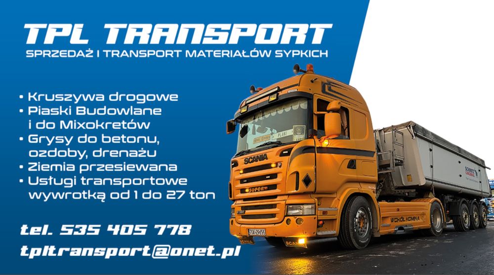 * Kruszywo Piasek Grys * Sprzedaż i Transport IŁ