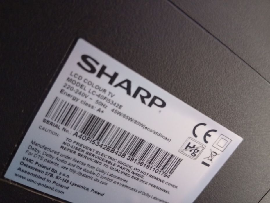 Super telewizor Sharp Aquos 40" Smart TV