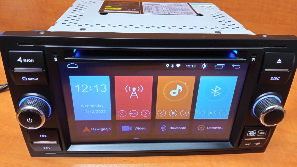 Radio 2DIN z DVD, GPS, WiFi, Bluetooth 7" Android 2/32GB Ford - zestaw