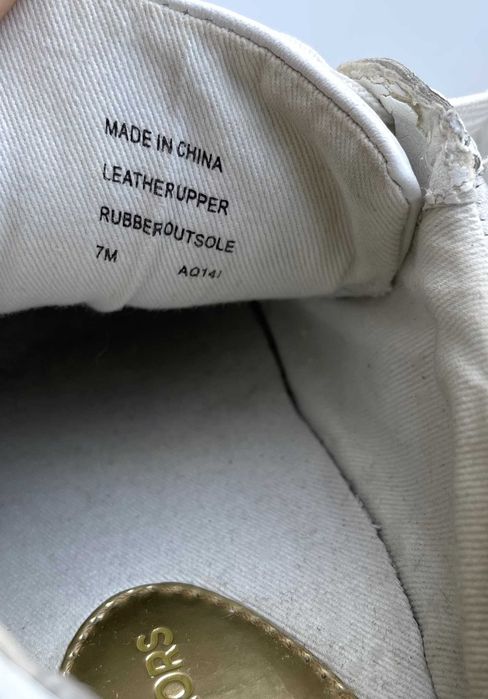 Шкіряні кеди кросівки Michael Kors 36-37 р. оригінал, кожаные кеди