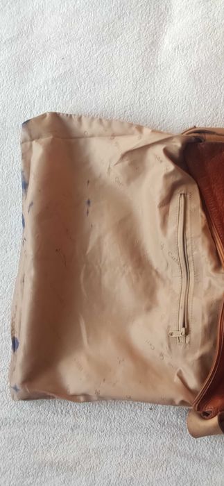 Torba skórzana w kolorze rudym