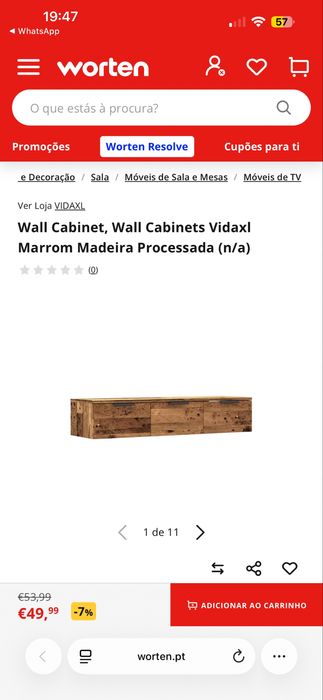 Movel TV novo tipo madeira