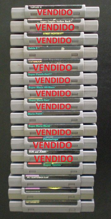 SNES Super Nintendo - 6 jogos NTSC