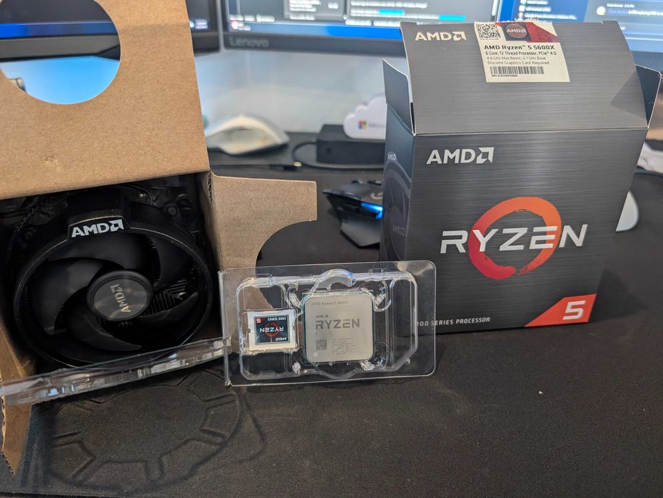 AMD Ryzen 5 5600x (Caixa Original e Cooler Stock)