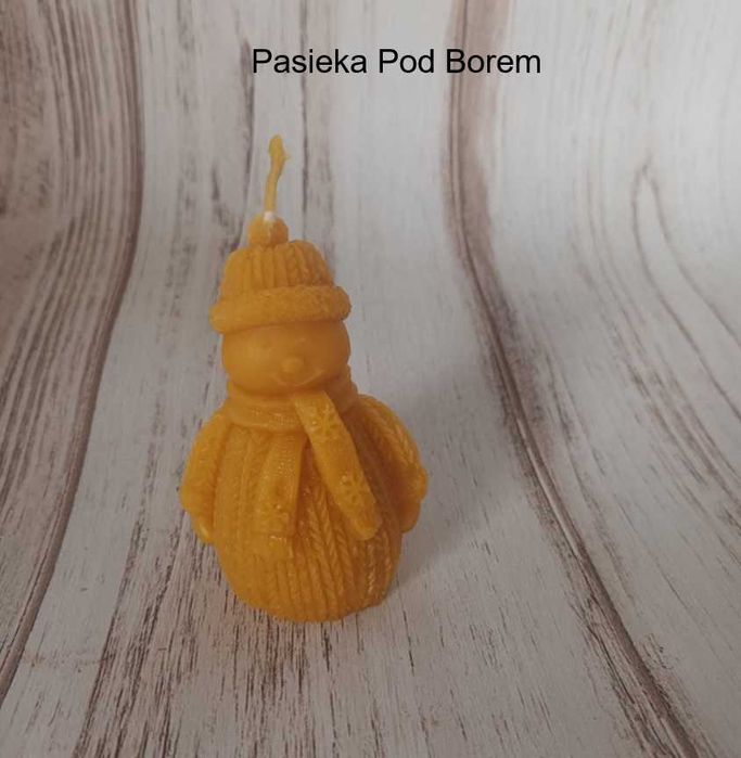 Świeca figurka z wosku pszczelego