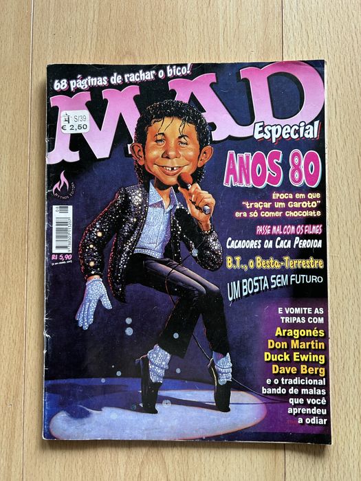 Revista “Mad” com Michael Jackson na capa
