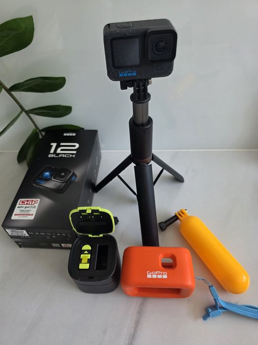 GoPro HERO12 Black – kompletny zestaw, stan bardzo dobry