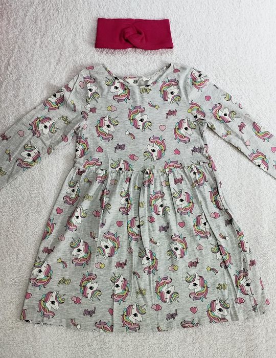 Сукня H&M 128 см + пов'язка