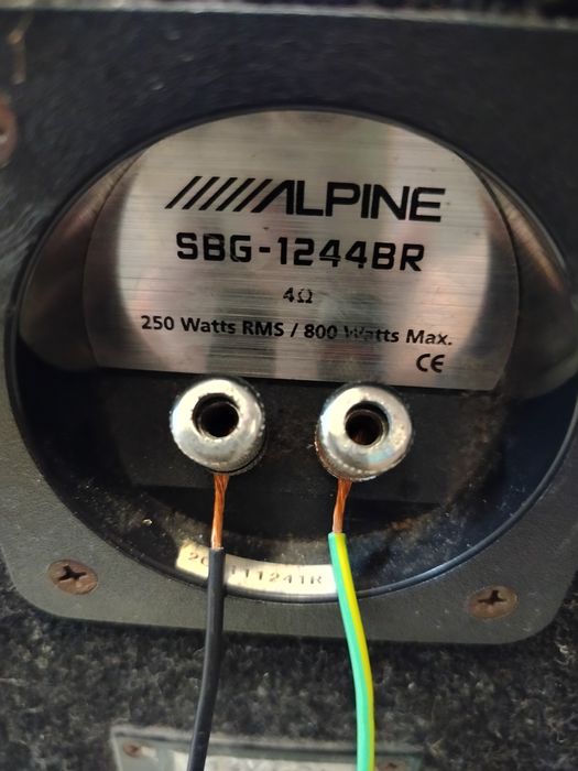 Subwoofer Alpine 800w tuba głośnik