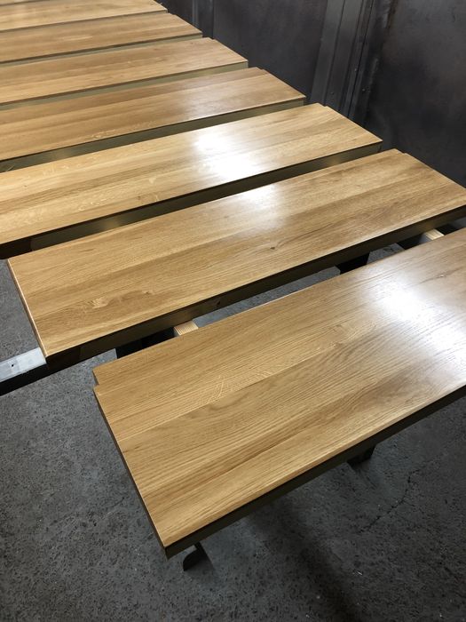 Деревʼяні сходи, сходи, сходинки, металевий каркас, підсходинка