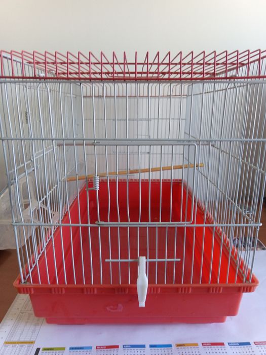 Gaiola para pássaros mais 2 comedouros/bebedouros incluídos no preço