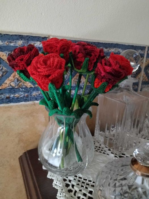 Flores em Crochet