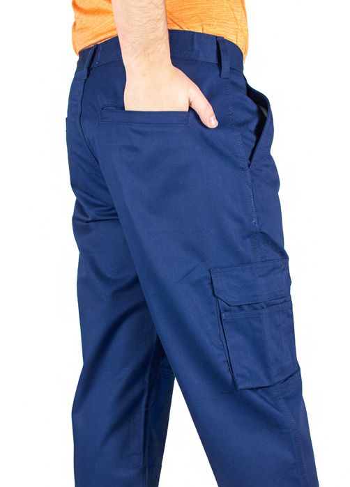 Spodnie Robocze Bhp Ochronne Z Kieszeniami W44 L34.