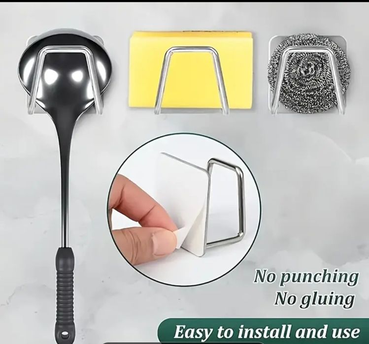 Uchwyty do zlewu na gąbki.