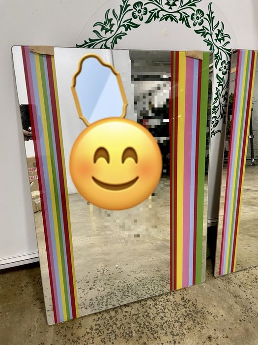Espelho ikea colorido duas unidades
