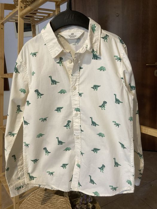 Сорочка на хлопчика h&m з веселим принтом