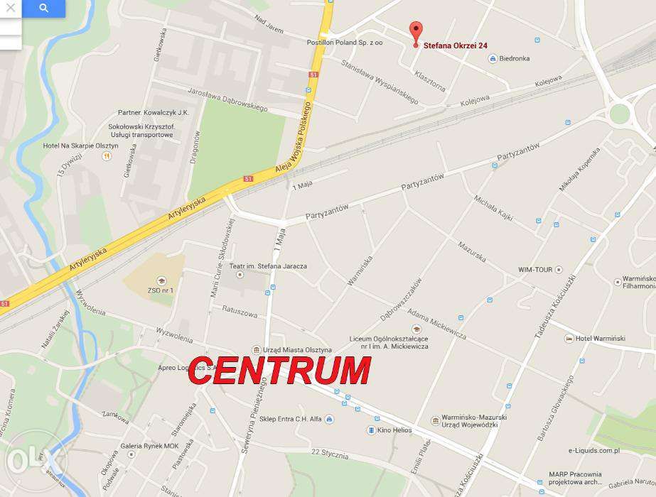Apartament/ mieszkanie Olsztyn (centrum) ul.Okrzei 24/1