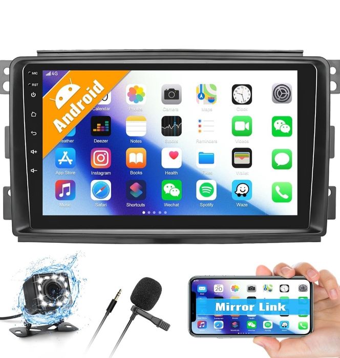CAMECHO Android Radio samochodowe Mercedes-Benz Smart 2005 - 2010