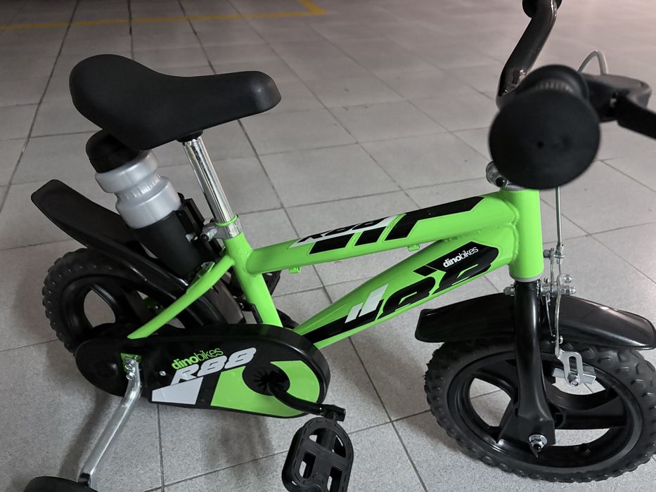 Bicicleta de Criança Verde com Rodinhas