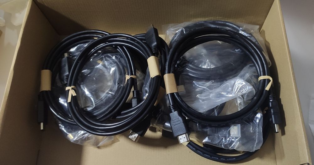 Cabos rede, energia, hdmi e fibra (novos)