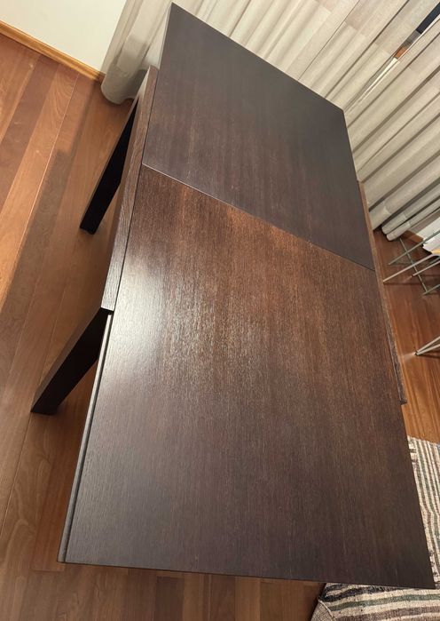 mesa de madeira 90X90 extensivel