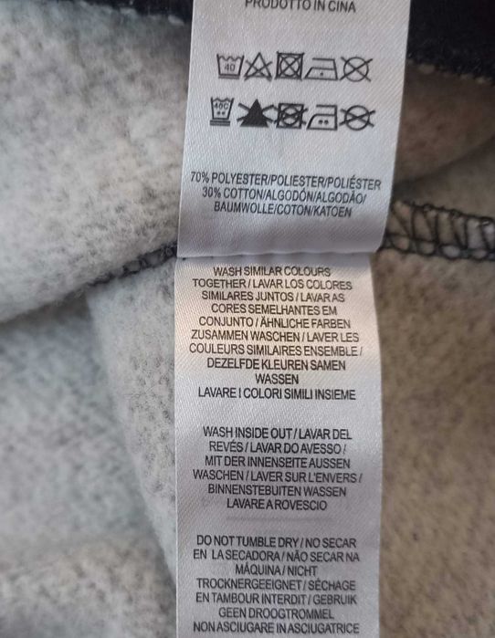 Primark szara bluza z czarnymi wstawkami, przyjemna w dotyku L basic