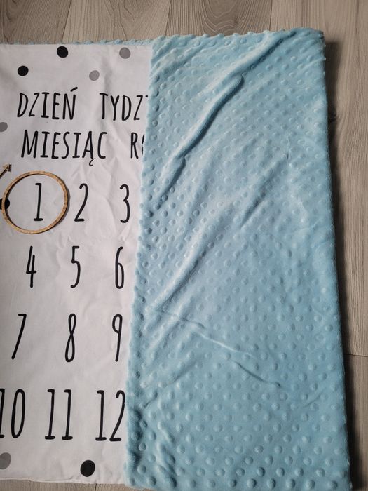 Fotokocyk do zdjęć dla noworodka niemowlaka polar minky
