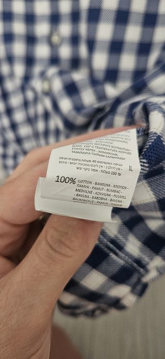 Reserved koszula w kratę z długim rękawem r. 43 regular fif