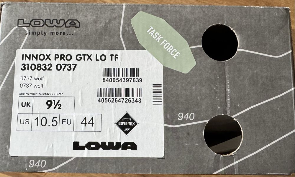 ЧЕРЕВИКИ ТАКТИЧНІ  LOWA INNOX PRO GTX LO TF